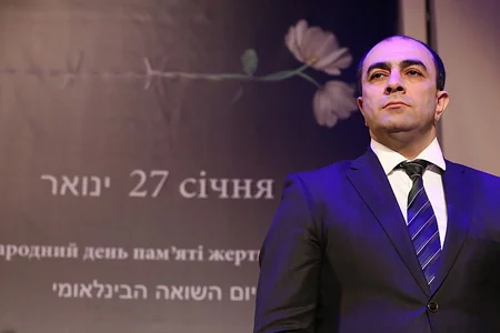 В Украине азербайджанцы присоединились к акции вместе с евреями