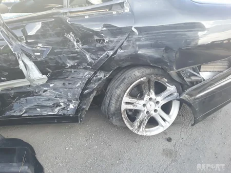 На дороге Баку-Газах произошло ДТП, есть пострадавшие