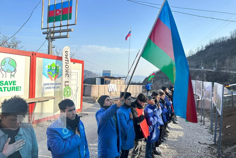 Экоакция на дороге Ханкенди-Лачын: демонстранты проявляют высокую активность и на 118-й день