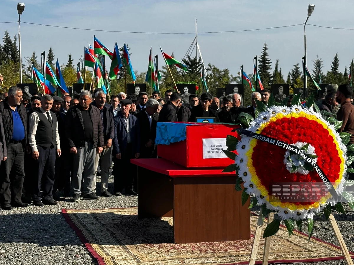 Ağdamda Birinci Qarabağ müharibəsinin şəhidi Cahangir Səfərov dəfn edilib