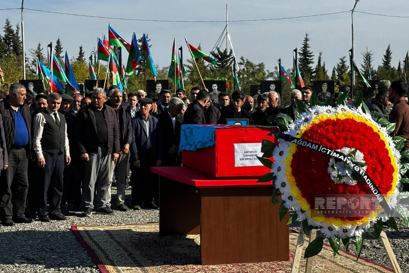 Ağdamda Birinci Qarabağ müharibəsinin şəhidi Cahangir Səfərov dəfn edilib