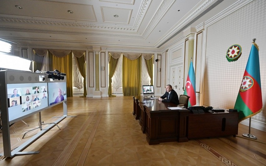 Ilham Aliyev and EBRD President hold videoconference