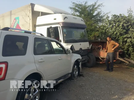 ​Bərdədə zəncirvari qəza baş verib - FOTO