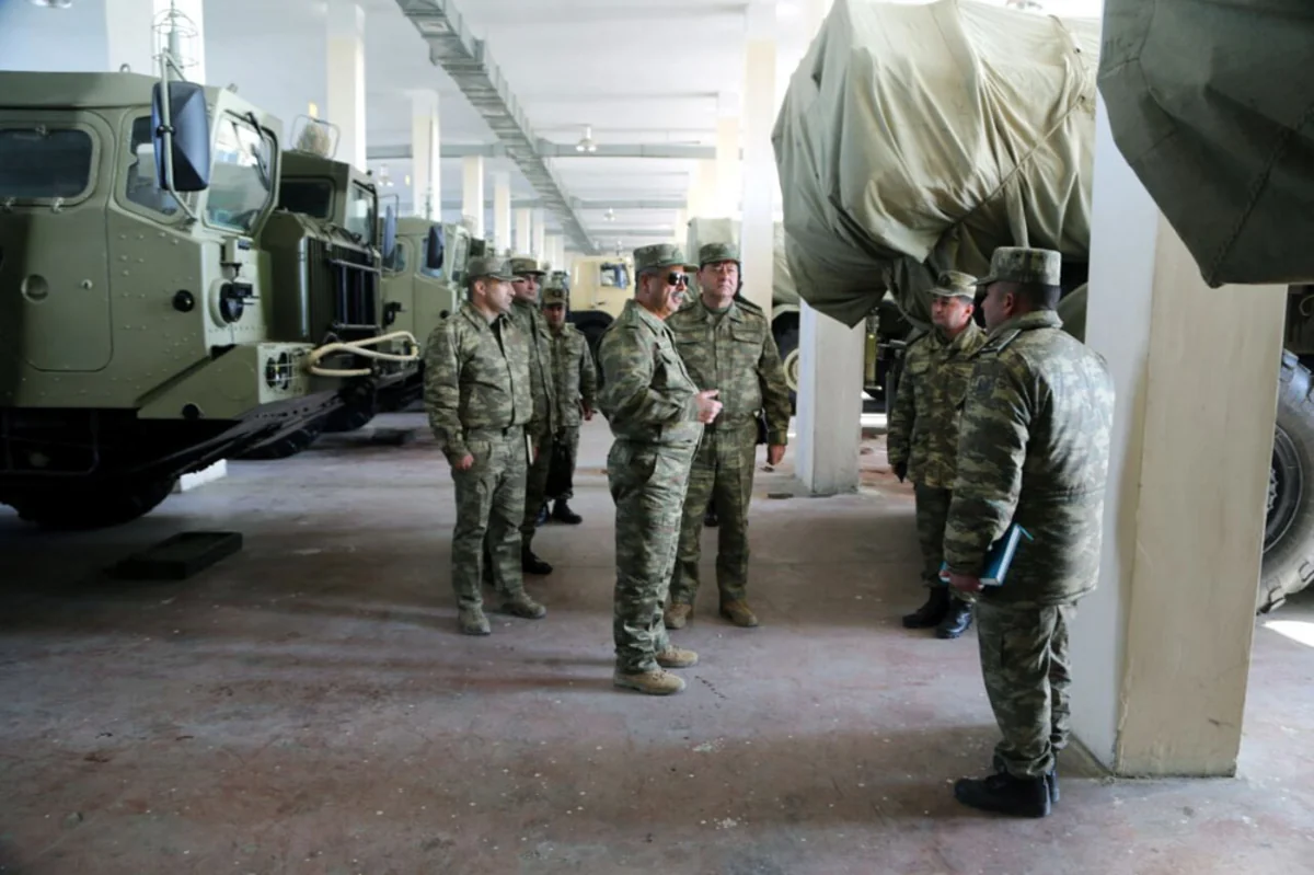 Defence minister checks level of combat readiness of rocket and artillery units on frontline zone