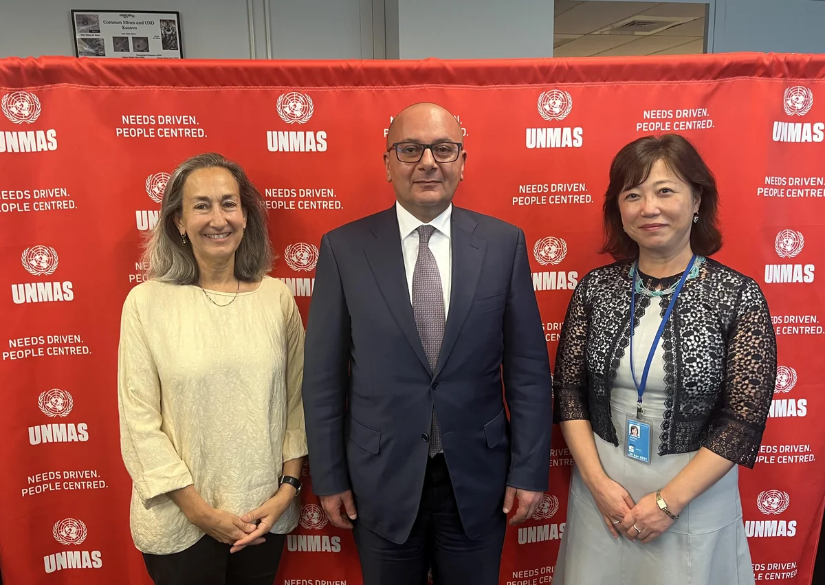 Head of Azerbaijan's Mine Action Agency meets with UNMAS Director