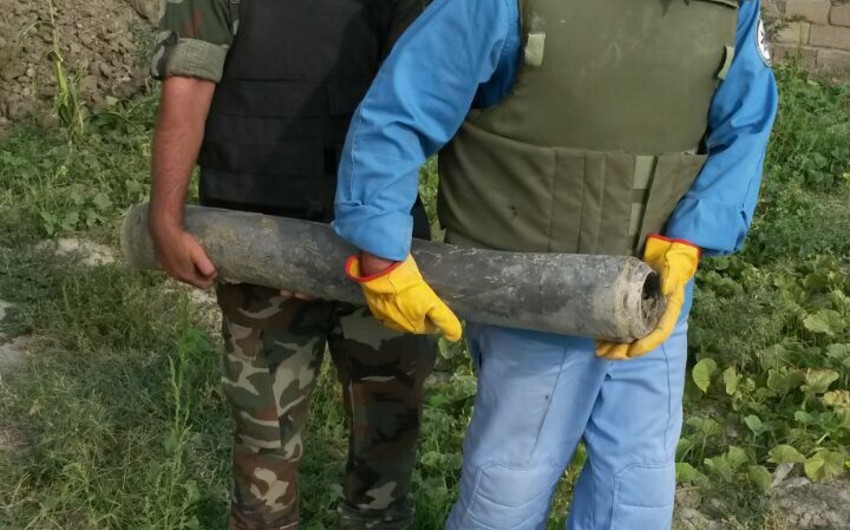 Xızıda 44 ədəd partlamamış hərbi sursat aşkar edilib