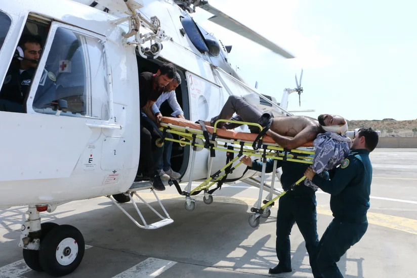Laçında avtoqəza olub, yaralılar helikopterlə Bakıya gətirilib