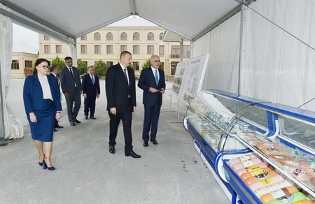 Prezident Abşeron rayonunda “Zəhmət-Ruzi” MMC-nin fəaliyyəti ilə tanış olub