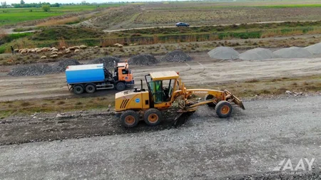 Zərdabda beş yaşayış məntəqəsini birləşdirən avtomobil yolu yenidən qurulur