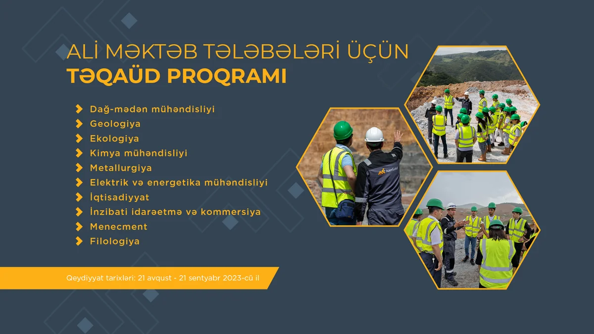 “AzerGold” ali məktəb tələbələri üçün növbəti “Təqaüd proqramı”  müsabiqəsi elan edir