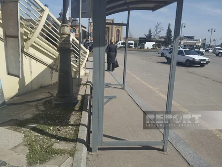 “Dayanmağa” gücü qalmayan sınıq-salxaq dayanacaqlar - Qubadan REPORTAJ