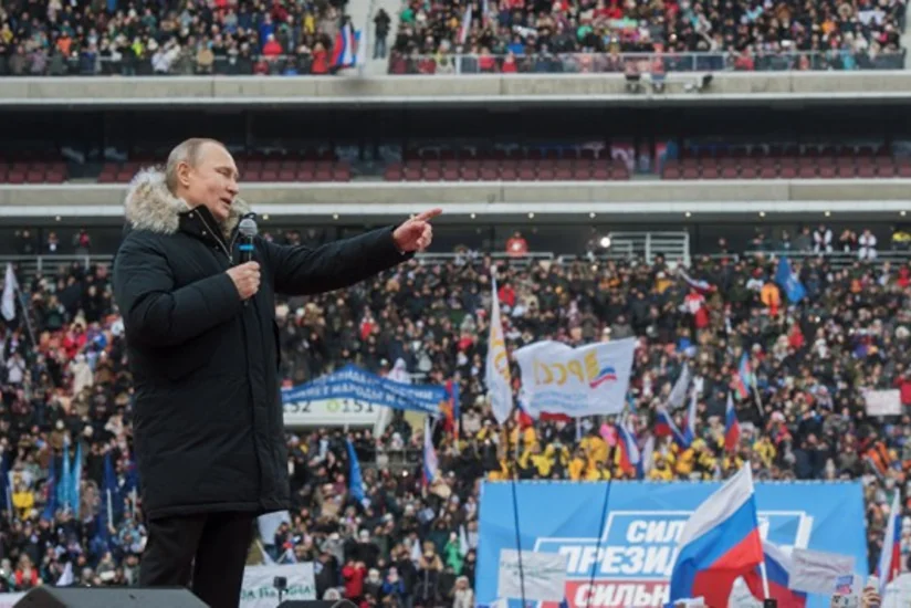 МВД России: На митинг в поддержку Путина в Москве пришли 130 тысяч человек