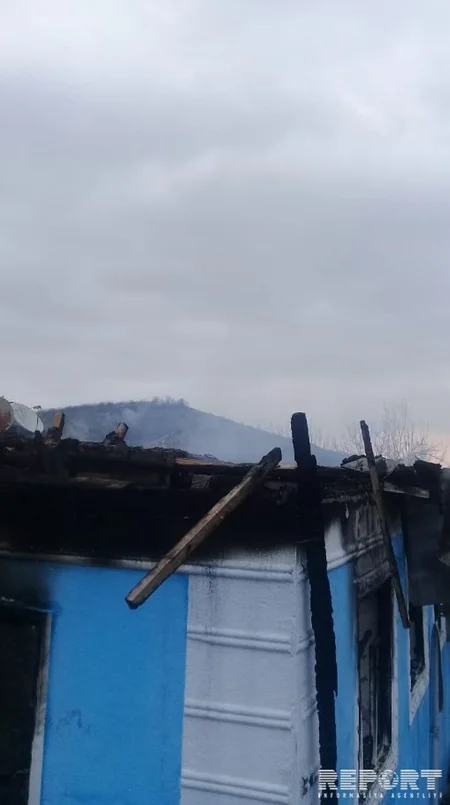 Qubada Rusiya Federasiyası vətəndaşının evi yanıb - FOTO