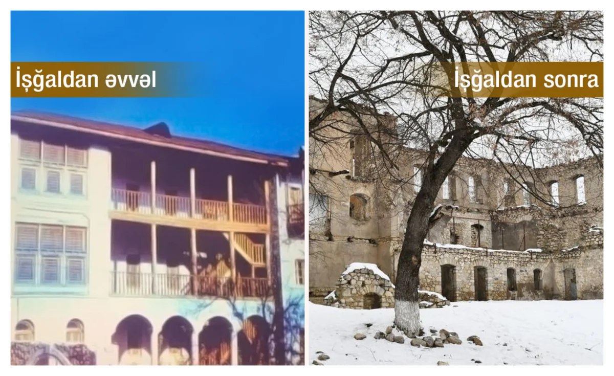 Təhsil naziri ermənilərin Tuğda dağıtdığı məktəbdən yazdı
