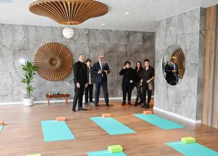 President Ilham Aliyev and First Lady Mehriban Aliyeva attend inauguration of Shabran Recreation Complex