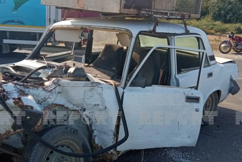 Sabirabadda “KamAZ”la “VAZ-2107” toqquşub, ölən və yaralanan var