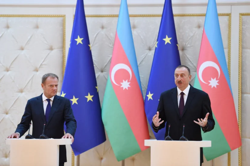 Prezident İlham Əliyevin adından Donald Tuskun şərəfinə rəsmi nahar verilib - FOTO