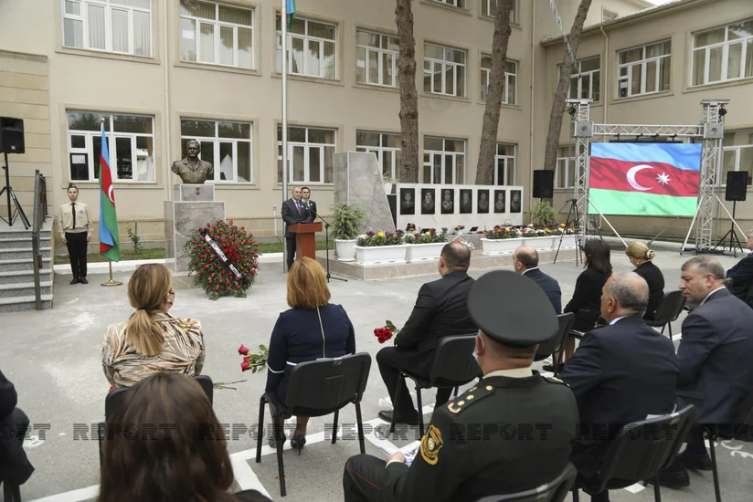 Bakıda Milli Qəhrəman Yuri Kovalyovun büstü ucaldılıb