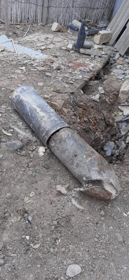 Cəbhəyanı ərazilərdə partlamış mərmi qalıqları aşkar olunub