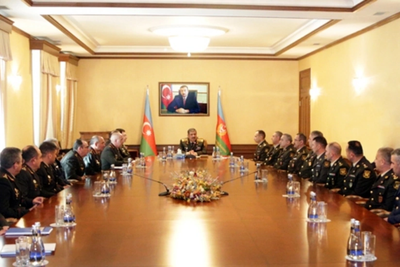 Zakir Hasanov gave instructions on strengthening control over military objects in territory of enemy