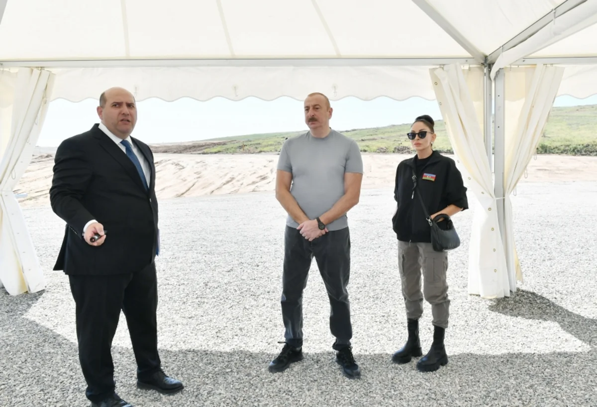 Füzuli rayonunun Pirəhmədli kəndinin təməli qoyulub