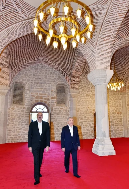 Azərbaycan ilə Özbəkistan prezidentləri və xanımları Şuşaya səfər ediblər - YENİLƏNİB