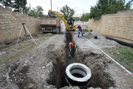 Şamaxıda içməli su təchizatı və kanalizasiya sistemlərinin yenidən qurulması işlərinin böyük hissəsi yekunlaşıb