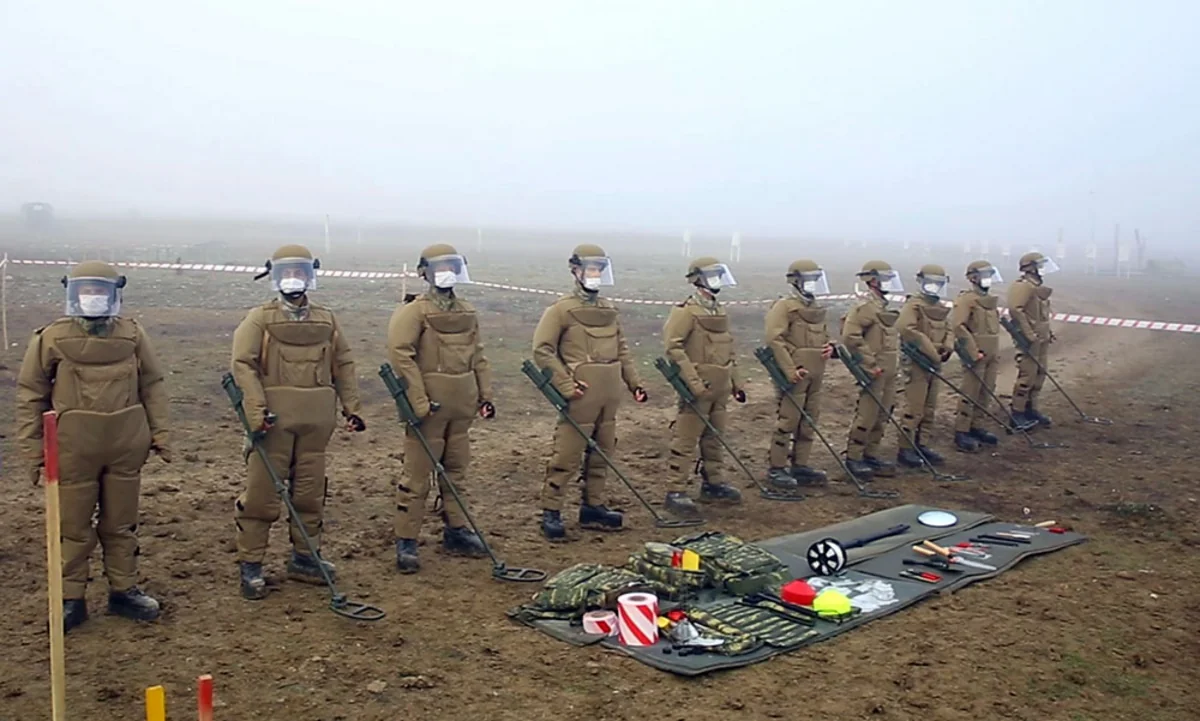 Turkish military sappers conduct training on engineering support