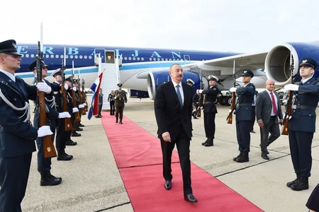 Prezident İlham Əliyevin Xorvatiyaya rəsmi səfəri başlayıb
