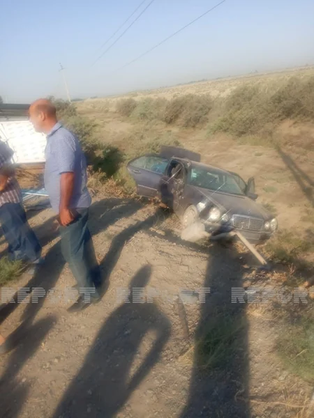 Kürdəmirdə yol qəzası baş verib, xəsarət alan var
