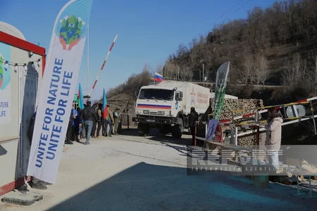 Conditions created on Khankandi-Lachin road for unhindered passage of another four Russian peacekeepers' vehicles - UPDATED