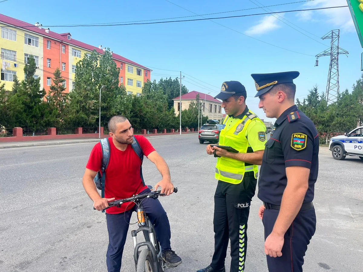 Qusarda qaydaları pozan velosipedçilərə qarşı profilaktik tədbir keçirilib
