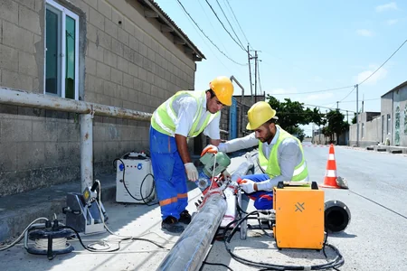 Zirə qəsəbəsində ilk dəfə su təchizatı infrastrukturunun yaradılmasına başlanılıb
