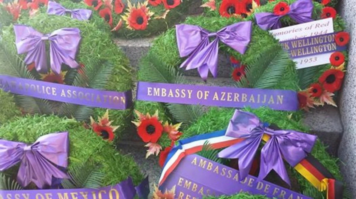 Azərbaycanın Kanadadakı səfirliyi I Dünya Müharibəsinin bitməsinə həsr olunan tədbirdə iştirak edib