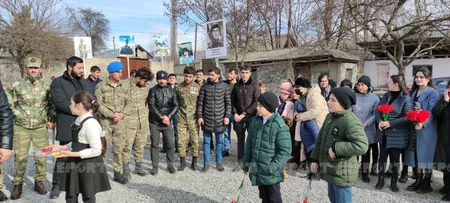 Şəkidə şəhid bulağının açılışı olub