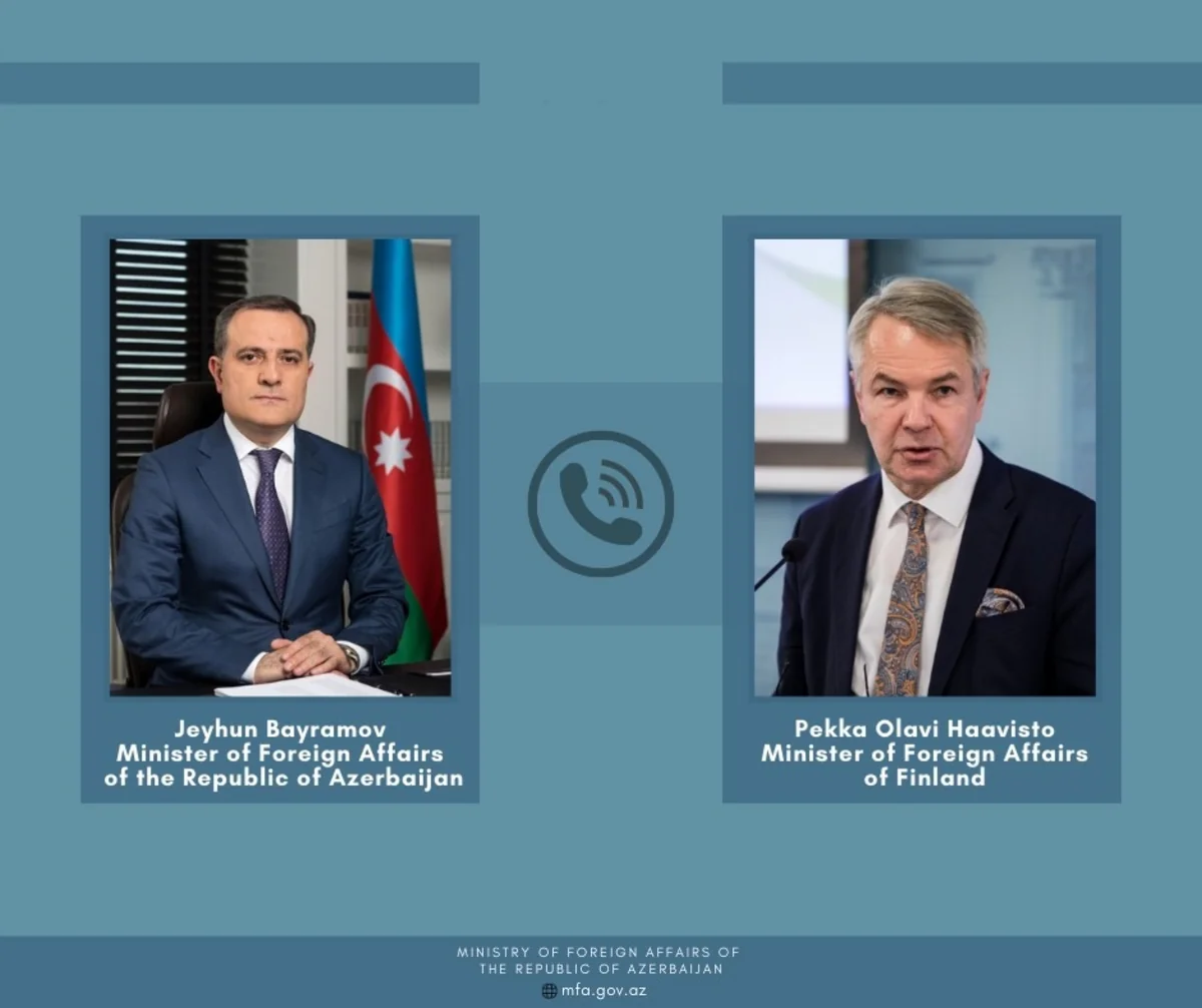 Ceyhun Bayramovun finlandiyalı həmkarı ilə telefon danışığı olub