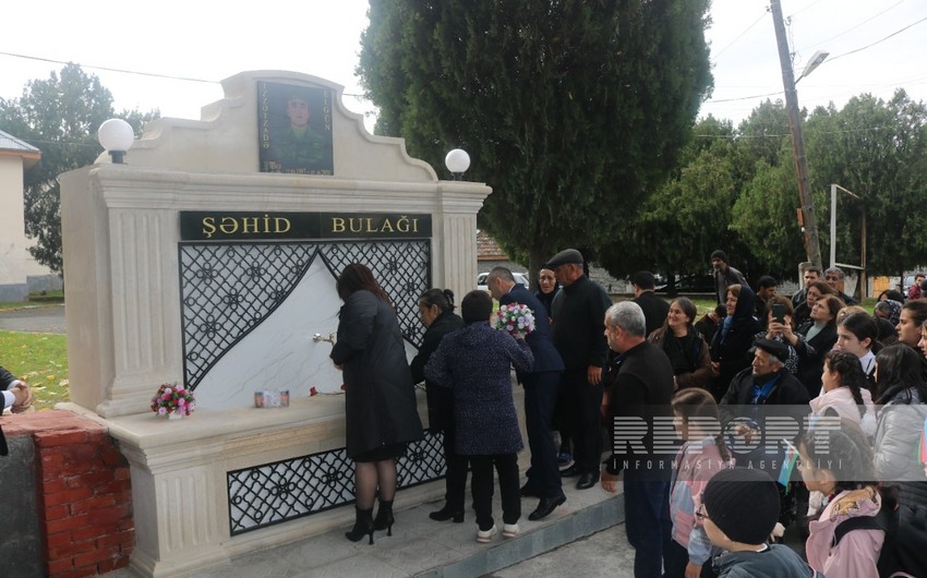 Qaxda şəhid bulağının açılışı olub