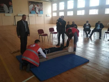 Məcburi köçkünlər ilk yardım üzrə təlimə cəlb olunublar