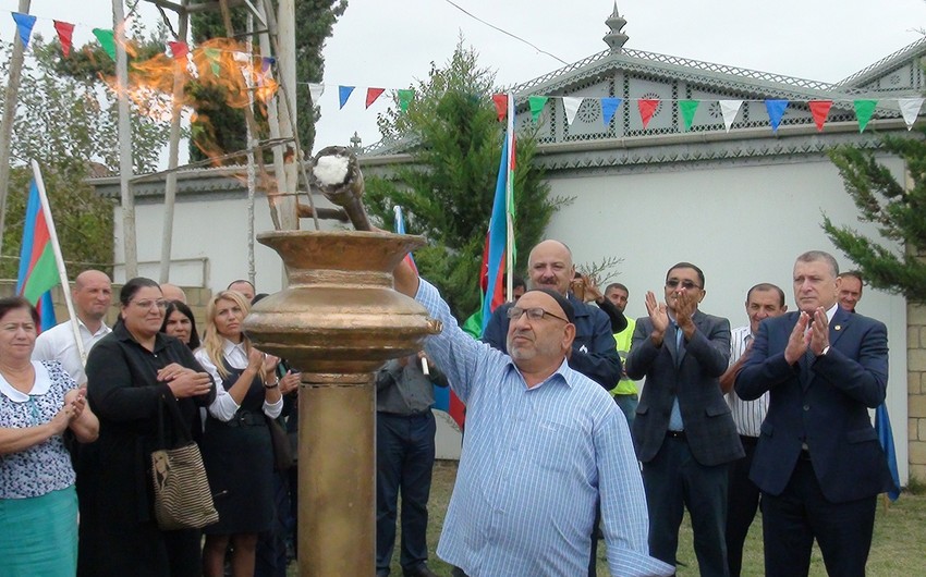 Azərbaycanda daha bir kəndə təbii qaz verilib