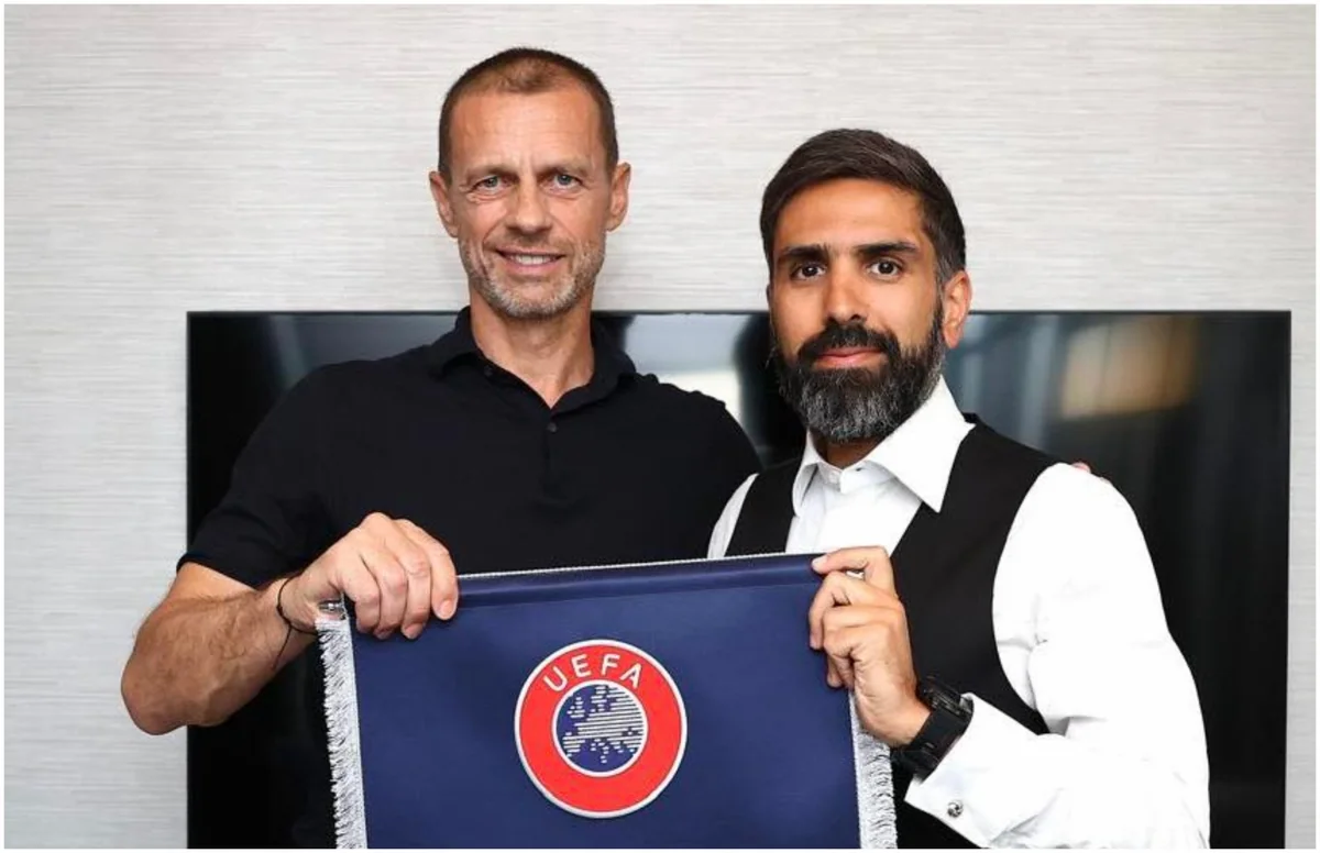 Rövşən Nəcəf UEFA prezidenti ilə görüşüb