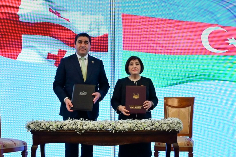 Парламенты Азербайджана и Грузии подписали меморандум о сотрудничестве