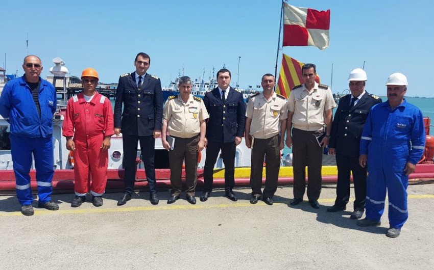 Xəzər Dəniz Neft Donanmasının yüksək hazırlıqlı mülki müdafiə dəniz kəşfiyyatı manqalarının məşqi keçirilib