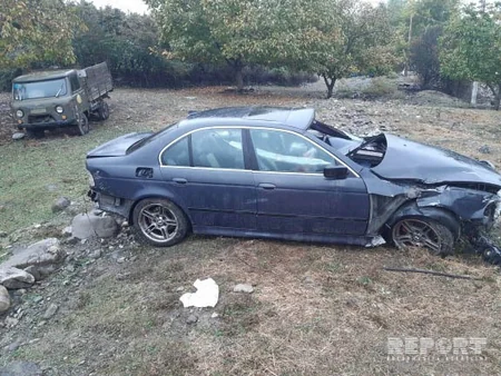 В Исмаиллы автомобиль упал в реку, водитель погиб - ФОТО - ВИДЕО