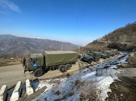 Сегодня по дороге Ханкенди-Лачын беспрепятственно проехали 32 автомобиля РМК