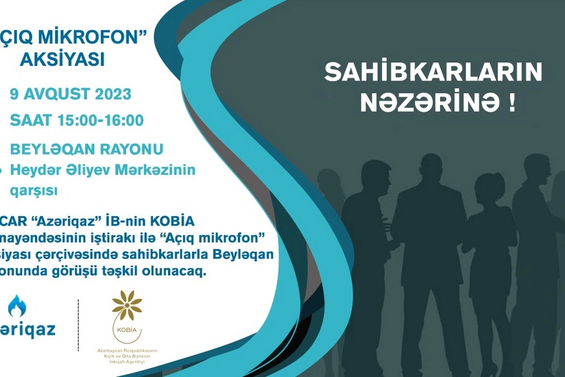 “Azəriqaz” sahibkarlarla növbəti görüşü Beyləqanda keçirəcək