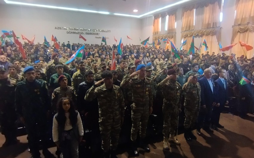 Qubada Zəfər Günü ilə bağlı ümumrayon tədbiri keçirilib