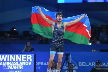 Minsk 2019: Mahir Amiraslanov claims Azerbaijans first wrestling gold