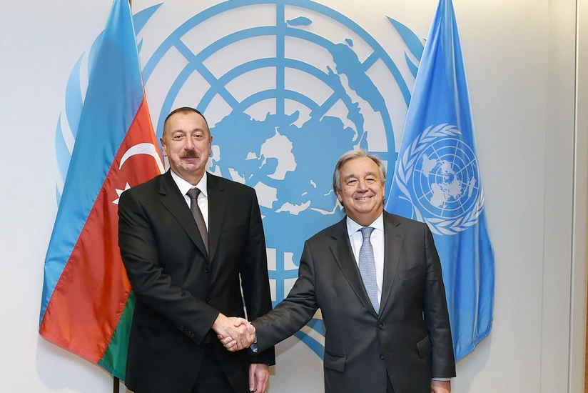 İlham Əliyevlə BMT-nin Baş katibi arasında telefon danışığı olub