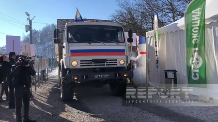 Сегодня по дороге Ханкенди-Лачын беспрепятственно проехали 22 автомобиля миротворцев