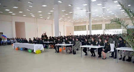Hərbi hissə və birləşmələrdə gənc əsgərlərin andiçmə mərasimi keçirilib